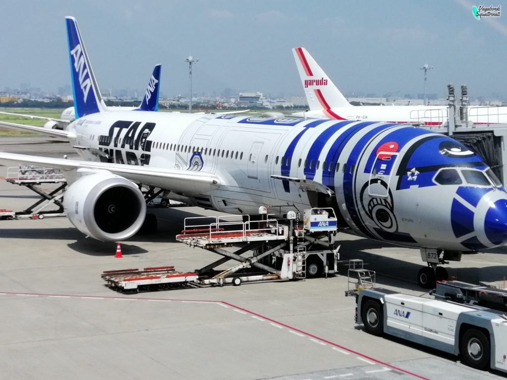 aereo all Nippon airways Star Wars viaggio a Tokyo