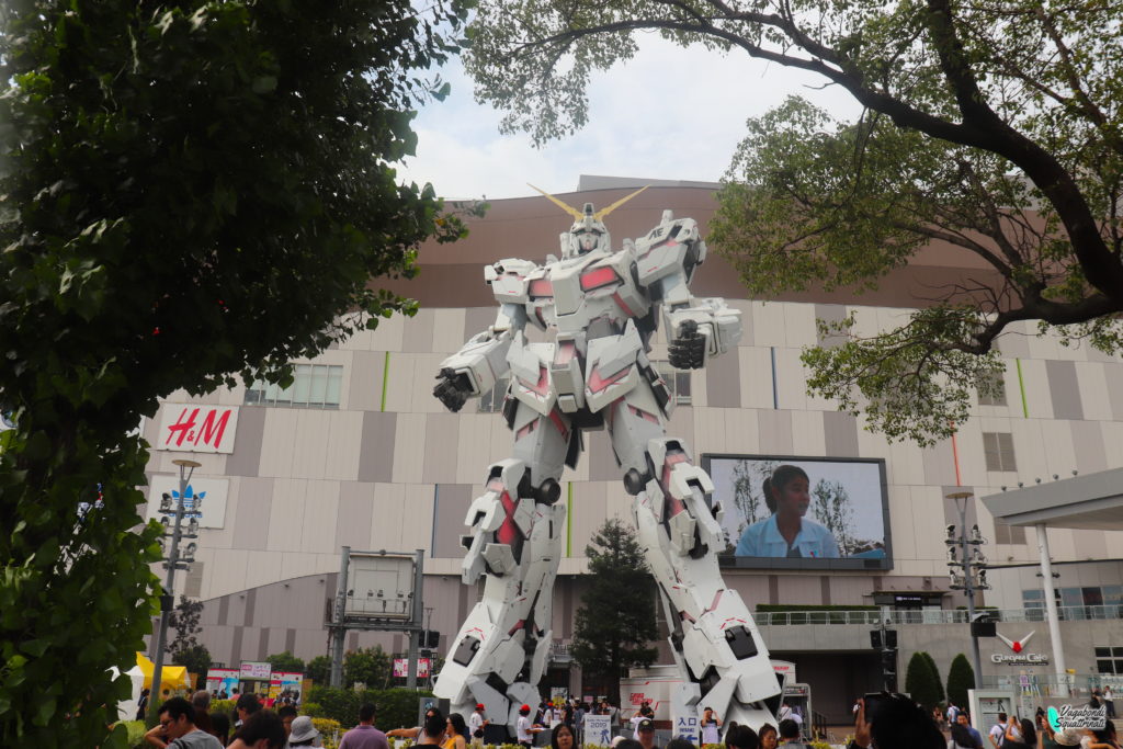 gundam gigante diario di viaggio a tokyo