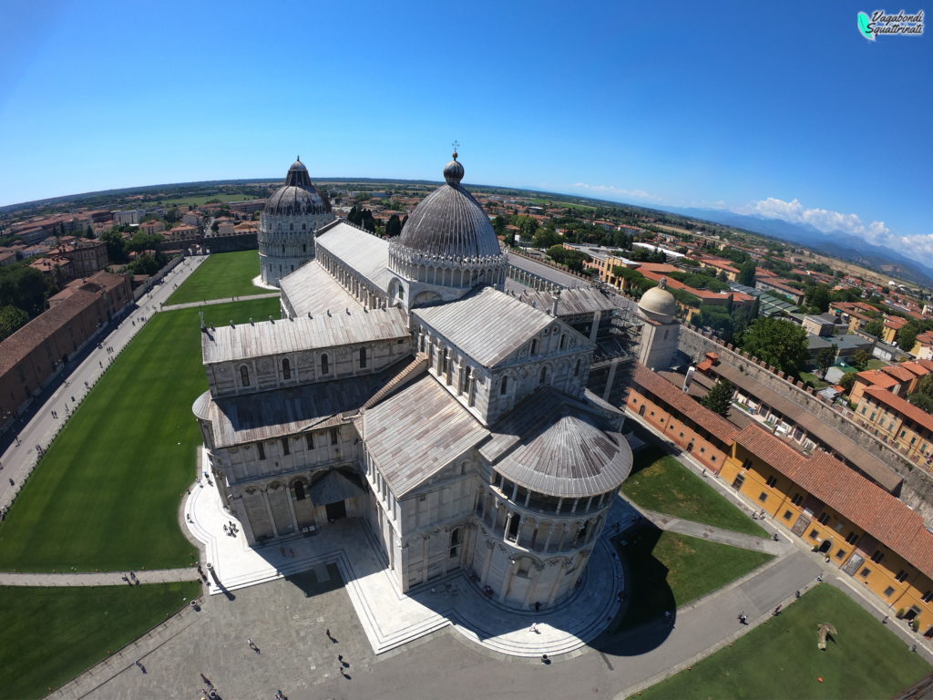 un giorno a pisa vista dalla torre pendente