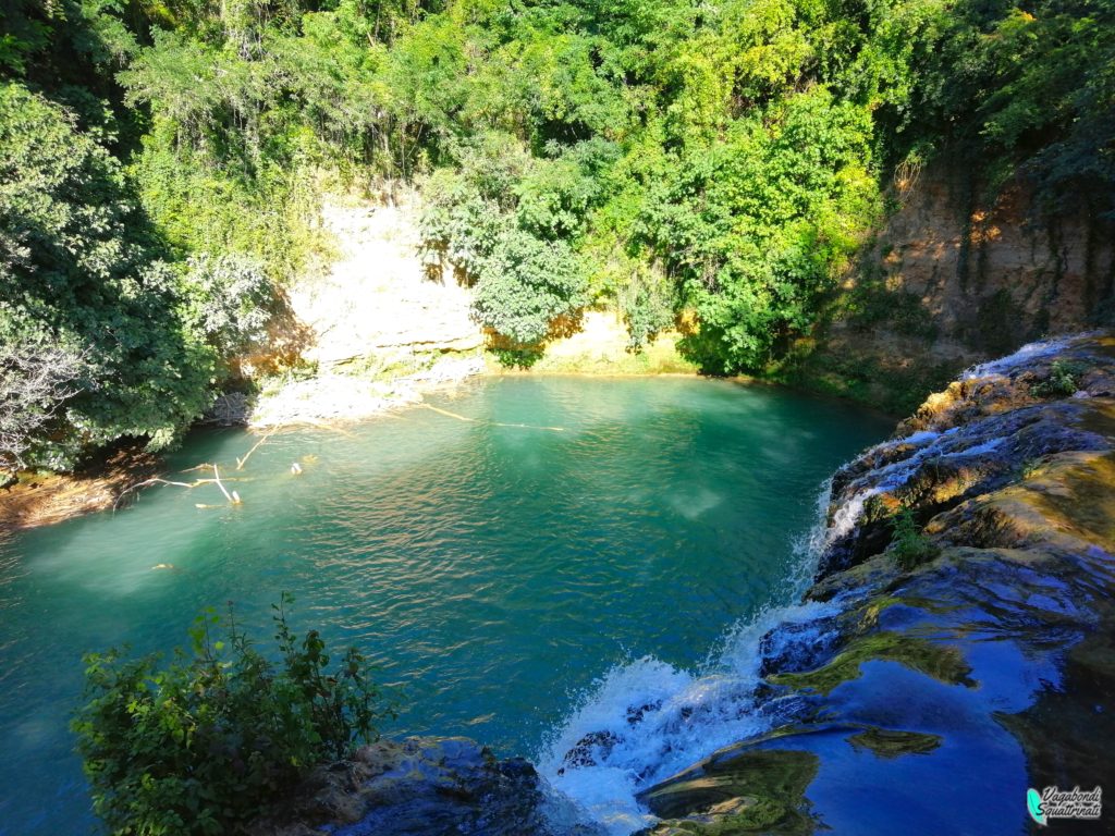 cascata del Dioborrato fiume turchese toscana